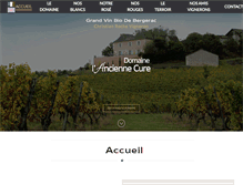 Tablet Screenshot of domaine-anciennecure.fr